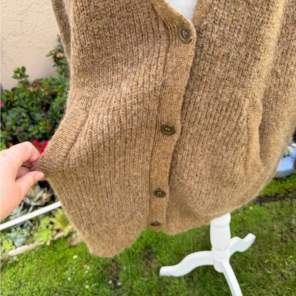 Free People Cloudy Day Oversized Longline Alpaca Mohair Blend Cardigan - Picture 10 of 16